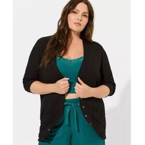 Torrid Super Soft Light Rib Knit Lounge Cardigan 3X